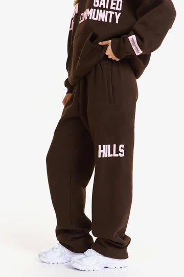 Hidden Hills Gated Community Straight-Leg Sweatpants