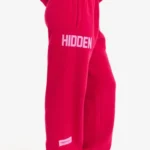 Hidden Hills Gated Community Straight-Leg Sweatpants Dark Pink