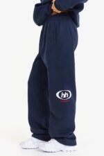 Hidden Hills Emblem Straight-Leg Sweatpants, Navy