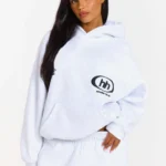 Hidden Hills Emblem Hoodie Light Grey