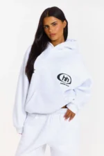 Hidden Hills Emblem Hoodie Light Grey
