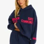 Hidden Hills Gated Community Hoodie Navy/Red