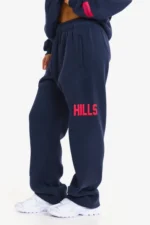 Hidden Hills Gated Community Straight-Leg Sweatpants Navy/Red