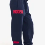 Hidden Hills Gated Community Straight-Leg Sweatpants Navy/Red
