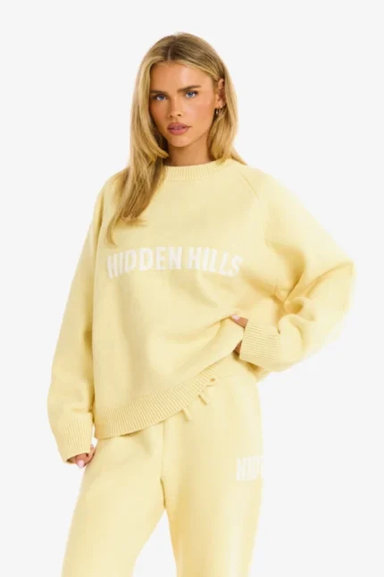Hidden Hills Knit Sweater in Butter Yellow