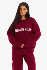 Hidden Hills Burgundy Knit Sweater