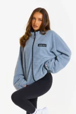 Hidden Hills Fleece Zip-up Jacket Grey/Black