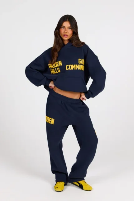 Hidden Hills Gated Community Hoodie Amber/Navy