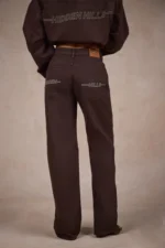 Hidden Hills Logo Stitch Jeans Dark Brown