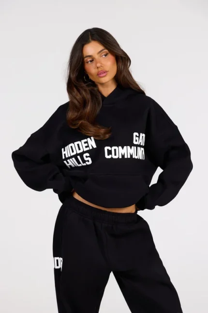 Hidden Hills Gated Community Hoodie Black