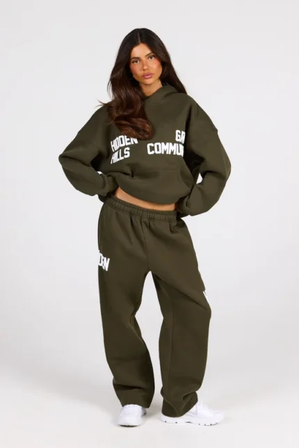 Hidden Hills Gated Community Hoodie Olive