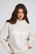 Hidden Hills Knit Hoodie Beige