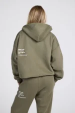Hidden Hills Label Zip Hoodie Sage
