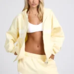 Hidden Hills Gated Community Zip Hoodie Butter Yellow