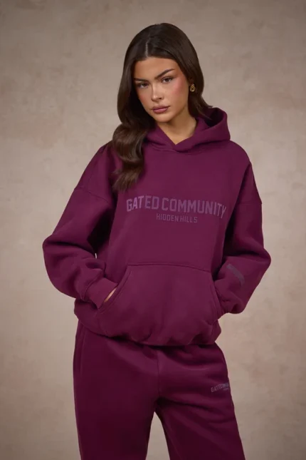 Hidden Hills Basics Hoodie Dark Plum