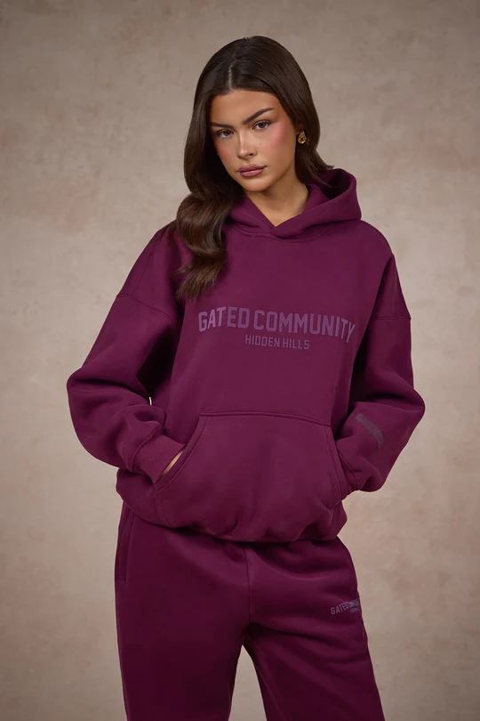 Hidden Hills Basics Hoodie Dark Plum