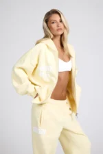 Hidden Hills Gated Community Zip Hoodie Butter Yellow