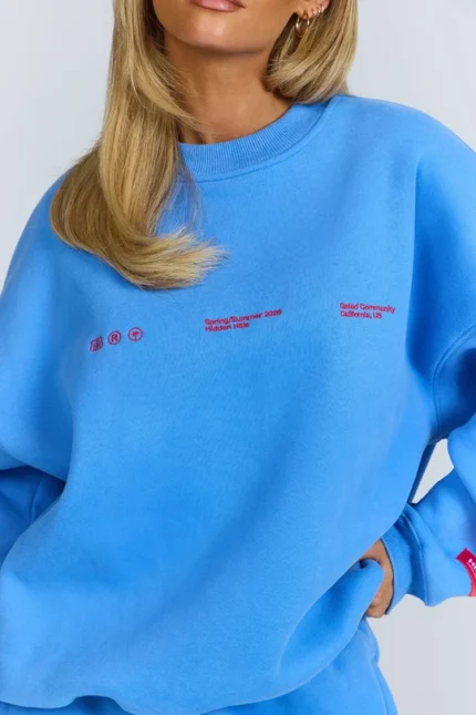 Hidden Hills Gradient Logo Sweater Sky Blue
