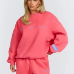 Hidden Hills Gradient Logo Sweater Coral
