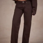 Hidden Hills Logo Stitch Jeans Dark Brown