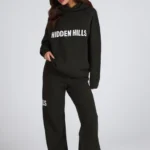 Hidden Hills Knit Hoodie Dark Green