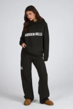 Hidden Hills Knit Hoodie Dark Green