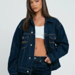Hidden Hills Logo Stitch Denim Jacket Indigo