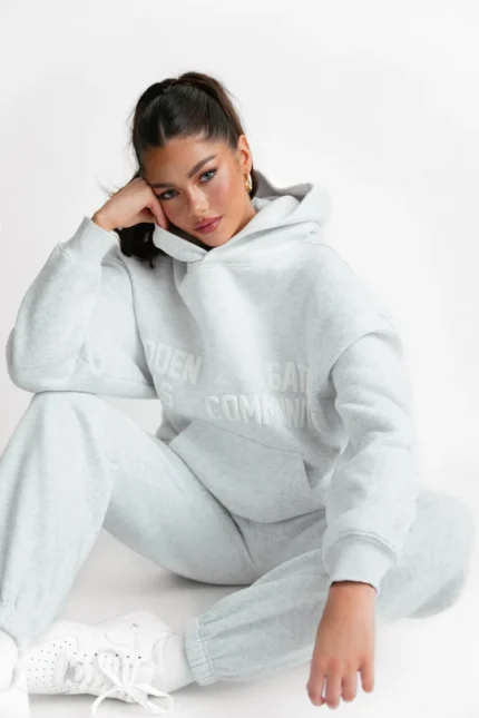 Hidden Hills Gated Community Hoodie Light Grey