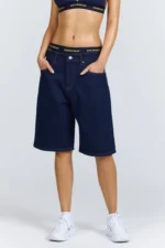 Hidden Hills Logo Stitch Shorts Indigo