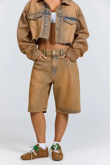 Hidden Hills Logo Stitch Shorts, Vintage Wash