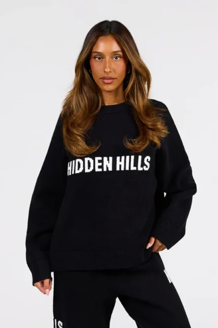 Hidden Hills Black Knit Sweater