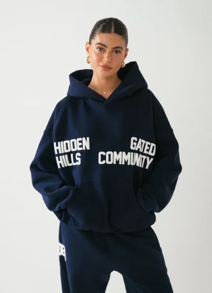 Hidden Hills Gated Community Hoodie Navy