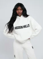 Hidden Hills Knit Hoodie off White