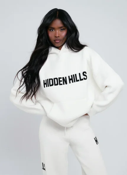 Hidden Hills Knit Hoodie off White
