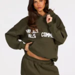 Hidden Hills Gated Community Hoodie Olive
