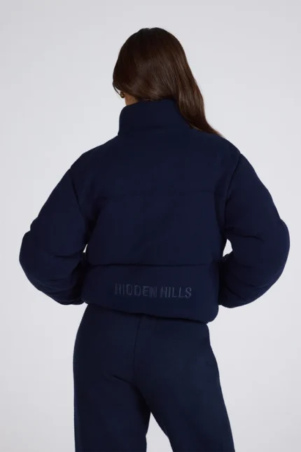 Hidden Hills Label Puffer Jacket Navy