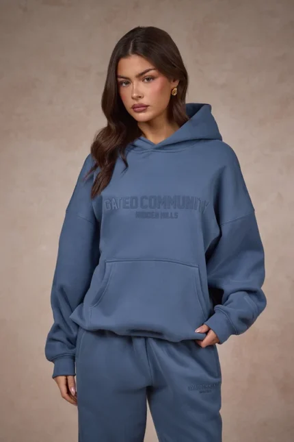 Hidden Hills Basics Hoodie Steel Blue