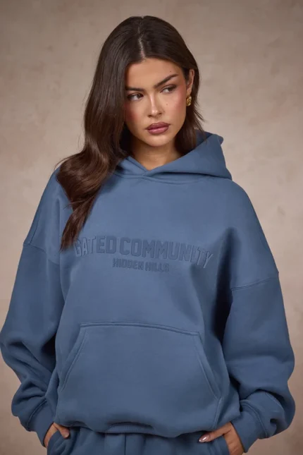 Hidden Hills Basics Hoodie Steel Blue