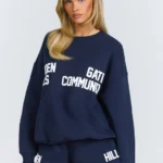 Hidden Hills Gated Community Sweater, Navy