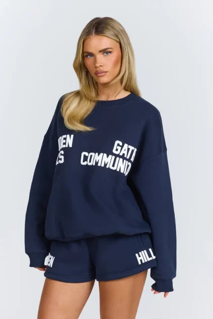 Hidden Hills Gated Community Sweater, Navy