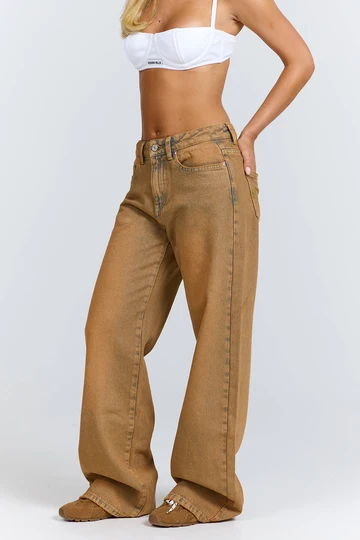 Hidden Hills Logo Stitch Jeans Vintage Wash